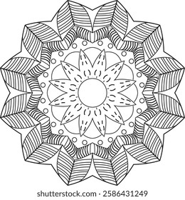 This beautifully designed Mandala Coloring Book for adults. Featuring intricate patterns and detailed designs, this coloring book offers a calming escape and promotes mindfulness.