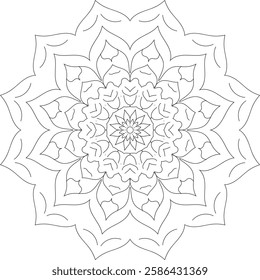 This beautifully designed Mandala Coloring Book for adults. Featuring intricate patterns and detailed designs, this coloring book offers a calming escape and promotes mindfulness.