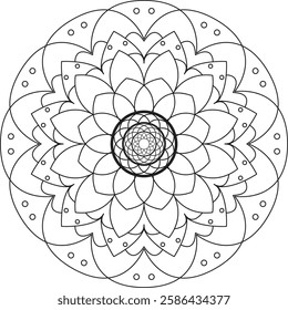 This beautifully designed Mandala Coloring Book for adults. Featuring intricate patterns and detailed designs, this coloring book offers a calming escape and promotes mindfulness.