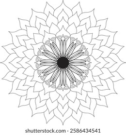 This beautifully designed Mandala Coloring Book for adults. Featuring intricate patterns and detailed designs, this coloring book offers a calming escape and promotes mindfulness.