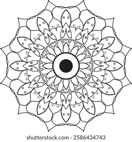 This beautifully designed Mandala Coloring Book for adults. Featuring intricate patterns and detailed designs, this coloring book offers a calming escape and promotes mindfulness.