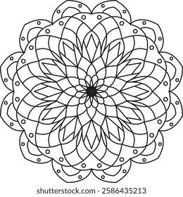 This beautifully designed Mandala Coloring Book for adults. Featuring intricate patterns and detailed designs, this coloring book offers a calming escape and promotes mindfulness.