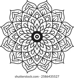 This beautifully designed Mandala Coloring Book for adults. Featuring intricate patterns and detailed designs, this coloring book offers a calming escape and promotes mindfulness.