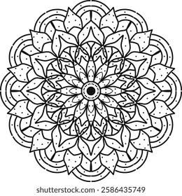 This beautifully designed Mandala Coloring Book for adults. Featuring intricate patterns and detailed designs, this coloring book offers a calming escape and promotes mindfulness.