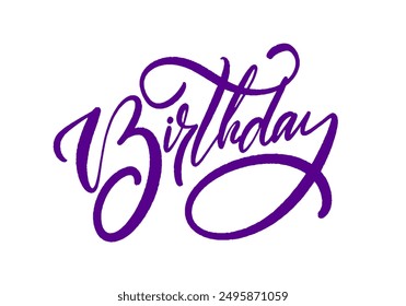 This beautifully designed typography that says Birthday is perfect for vibrant celebrations and enjoyable invitations