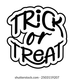 esta es una hermosa camiseta diseñada para este Halloween, Trick or Treat