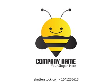 This is the bee pin logo. This logo is very interesting. This logo is black and yellow. This logo can be used for companies, websites, brochures, and posters.