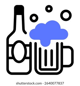 This Beer icon is suitable for 4th of July, Independence Day, etc