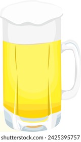 This is a beer mug illustration