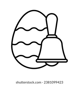 this is a bell icon
icon with outline style and pixel perfect
this is one of the icons from the icon sets with Easter egg theme