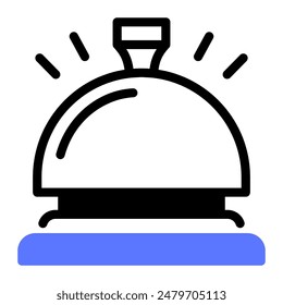 This Bell icon is suitable for hotel, accommodation, vacation, etc.