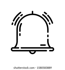 This is bell vector icon with white background