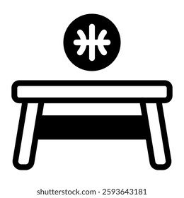 This Bench icon is suitable for Basketball, Sport Event, etc