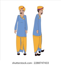 This is Bengali Cartoon Ujir character make for cartoon story. You can make your cartoon story easily with this four angle cartoon Indian character. Download it and enjoy  animation.