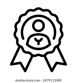Este icono de mejor empleado es adecuado para empleado, empleo, trabajador, etc.