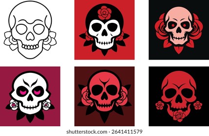 This is a best skull Head vector illustration design 