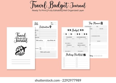 This is best travel budget planner kdp interior perfect for your planning that you want.