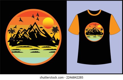 This is best t-shirt. this is splash mountain illustration vector retro vintage t shirt design 1. most popular design. best selling design, top trending design.