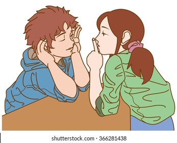 This is between you and me. (No background)
