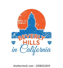 this is a Beverly Hill Retro Art template 