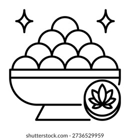 This Bhang icon is suitable for the Holi Festival in India.