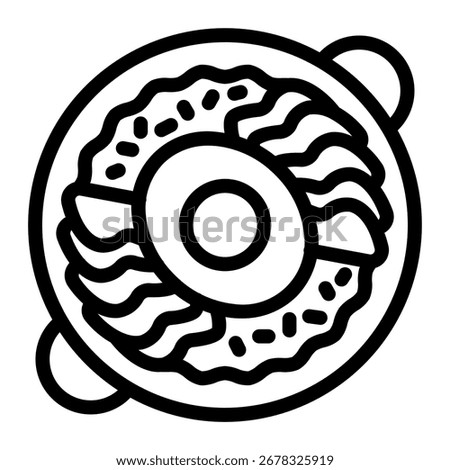 This Bibimbap icon is suitable for Food, World Culinary, etc.