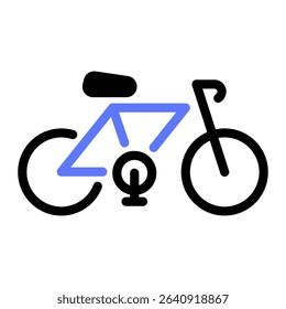 This Bicycle icon is suitable for Bycycle, Sport, Healthy Lifestyle, etc