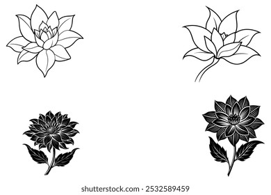 Dies ist bijli Blumen Vektorgrafik Design