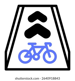This Bike Lane icon is suitable for Bycycle, Sport, Healthy Lifestyle, etc