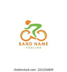 este es un vector de diseño de logo para bicicletas