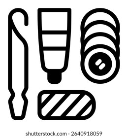 This Bike Patch Kit icon is suitable for Bycycle, Sport, Healthy Lifestyle, etc