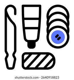 This Bike Patch Kit icon is suitable for Bycycle, Sport, Healthy Lifestyle, etc