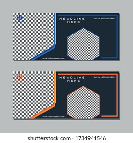 This billboard design is good for use by companies or other creative businesses for commercial purposes, such as advertisements and so on.