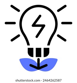 This Bio Energy icon is suitable for Eco friendly consumption, Ecology, and Renewable Energy