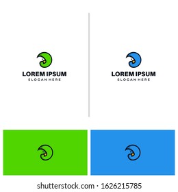 This is a bird logo that appears only on its head and is joined by a circle. this looks very modern and futuristic