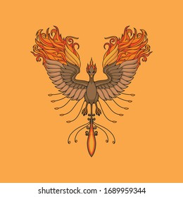 This bird is on fire
