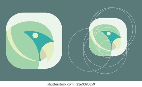 this is a bird's head logo made with golden ratio. Great for industrial, agricultural, animal husbandry and captive logos.