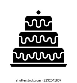 this is a birthday cake icon
icon with glyph and pixel perfect style
this is one of the icons from the icon sets with Bakery theme