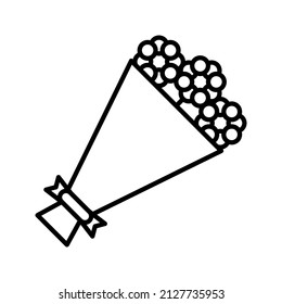 this is a birthday-related icon that uses a glyph style