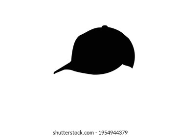 This is a black cap on vector.