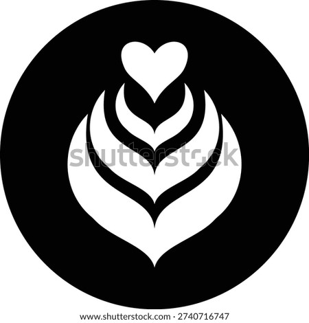 This black coffee latte icon features a sleek style that emphasizes simplicity and clarity. Designed entirely in solid black, the icon highlights the recognizable shape of a takeaway coffee cup.