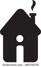This is a Black color Beautiful Home Icon.
