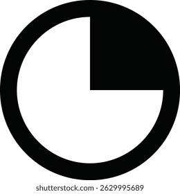 This is black color watch icon design