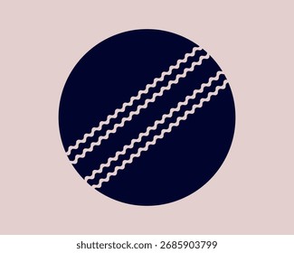 Esse ícone preto de bola de cricket.