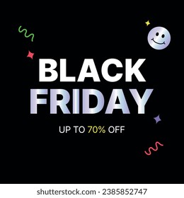 This is the Black Friday event illustration design.