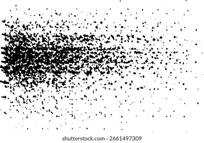 Dies ist eine schwarze Tinte Schmutzspritzer Textur Vektor Design-Element für farbigen Hintergrund und abstrakte Kunst Illustration.