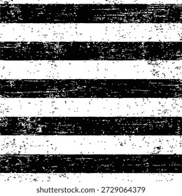 Esta Imagen abstracta en blanco y negro presenta rayas Horizontales angustiadas que forman un audaz fondo grunge con texturas ásperas y un patrón desgastado. El diseño monocromo muestra detalles rasgados, efectos de ruido y líneas desiguales que crean una estética cruda, urbana y vintage. Las rayas de alto contraste y la superficie texturizada dan una sensación de profundidad, imperfección y caos artístico. Ideal para usar como fondo abstracto, patrón grunge, Fondo de pantalla, diseño de póster, material de marca o superposición de texturas creativas. Esta Imagen funciona bien para temas relacionados con el diseño minimalista, el estilo retro, los gráficos industriales, las obras de arte vanguardistas y las composiciones abstractas contemporáneas.