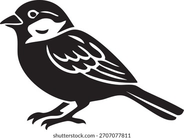 Esta ilustración en blanco y negro presenta dos pájaros en una interacción dinámica, similar a un duelo, capturada con un trabajo de línea expresivo y sombreado detallado. La obra de arte destaca el movimiento dramático, la velocidad del ala