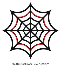 This black and white spider web silhouette vector art illustration adds a spooky yet elegant touch to your designs, perfect for Halloween themes and artistic projects.