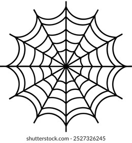 This black and white spider web silhouette vector art illustration adds a spooky yet elegant touch to your designs, perfect for Halloween themes and artistic projects.